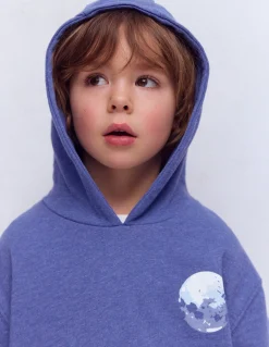 Sweat à capuche motif avant et arrière