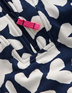 Sweat partiellement zippé