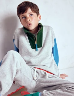 Sweat partiellement zippé