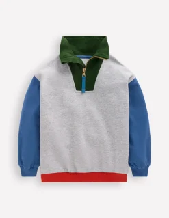 Sweat partiellement zippé