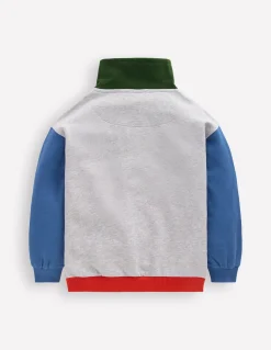 Sweat partiellement zippé