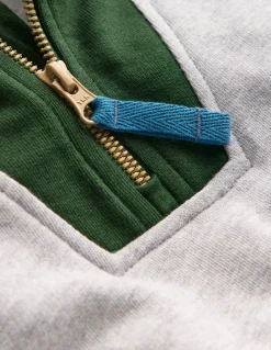 Sweat partiellement zippé