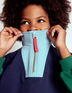 Sweat partiellement zippé