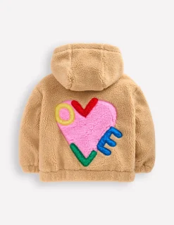 Sweat zippé décontracté en borg