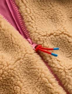 Sweat zippé décontracté en borg