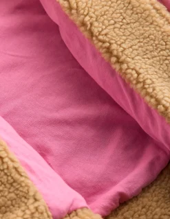 Sweat zippé décontracté en borg