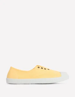 Tennis sans lacets en toile