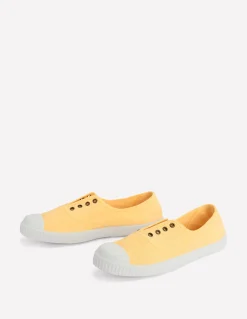 Tennis sans lacets en toile