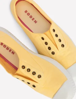 Tennis sans lacets en toile