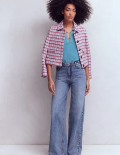 Top à manches courtes et col zippé