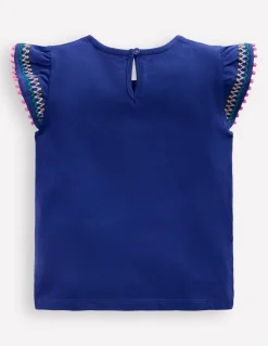 Top à manches virevoltantes et détails