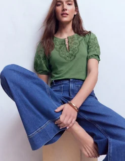 Top Ada à broderie anglaise