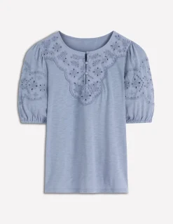 Top Ada à broderie anglaise