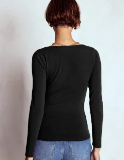 Top double épaisseur à col carré