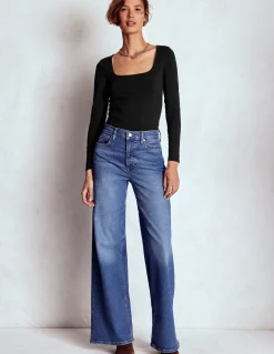 Top double épaisseur à col carré