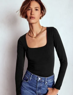 Top double épaisseur à col carré