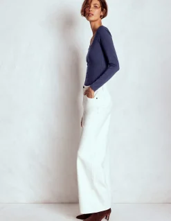 Top double épaisseur à col carré