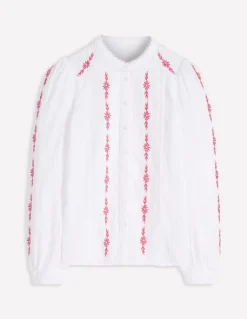 Top double-étoffe Rhea à détails