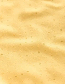 Top en pointelle à manches courtes