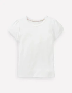 Top en pointelle à manches courtes