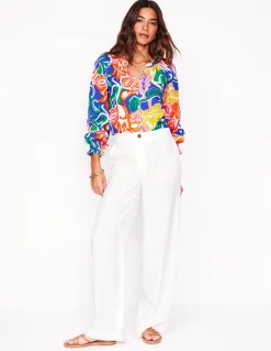 Top Evie double-étoffe