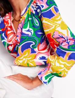 Top Evie double-étoffe