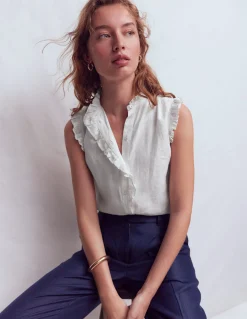 Top sans manches Isabel en lin