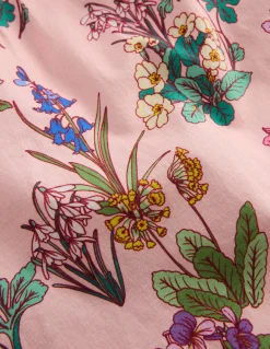 Top tissé à manches bouffantes