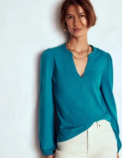 Top ultra-doux à col cranté