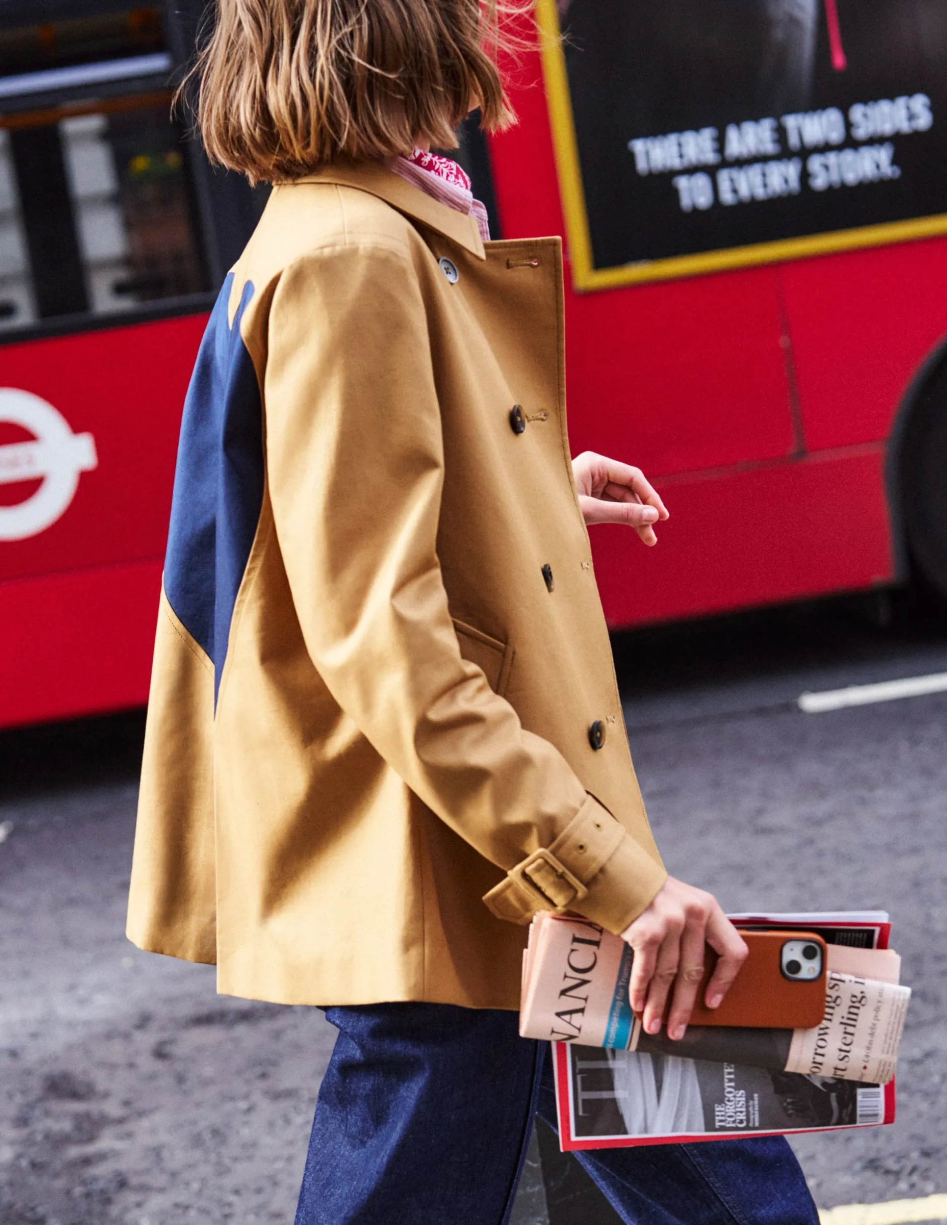 Trench trapèze à cœur