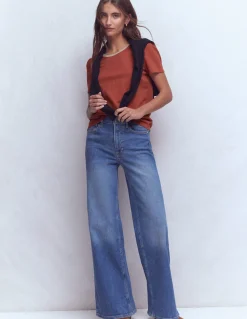 T-shirt à détails métallisés