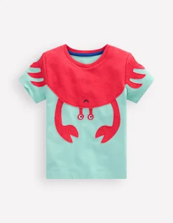 T-shirt à manches courtes et appliqué fun