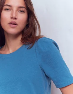 T-shirt à manches plissées