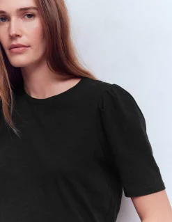 T-shirt à manches plissées