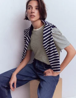 T-shirt à manches plissées