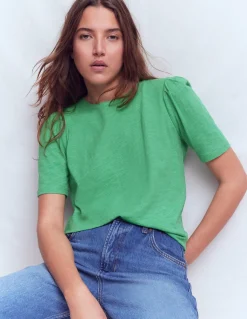 T-shirt à manches plissées