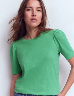 T-shirt à manches plissées