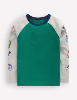 T-shirt à manches raglan imprimées