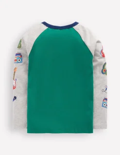 T-shirt à manches raglan imprimées