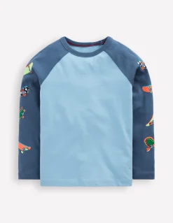 T-shirt à manches raglan imprimées