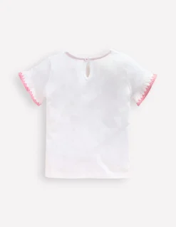 T-shirt à manches volantées