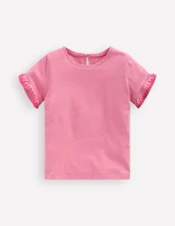 T-shirt à manches volantées