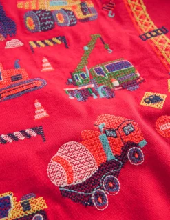 T-shirt à super surpiqûres