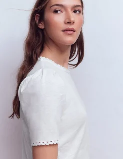 T-shirt Ali festonné