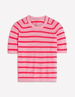 T-shirt boutonné Agnes en lin