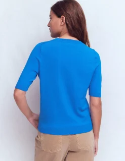 T-shirt col rond Emilia en coton