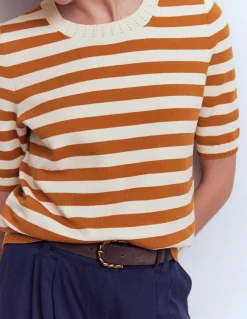 T-shirt col rond Emilia en coton