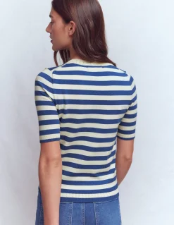 T-shirt col rond Emilia en coton