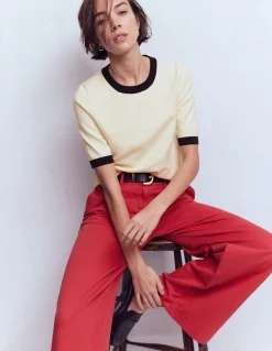 T-shirt col rond Emilia en coton