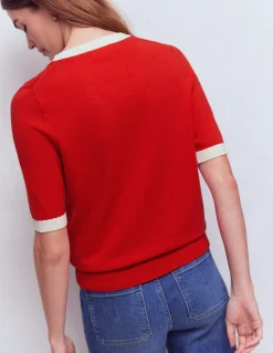 T-shirt col rond Emilia en coton